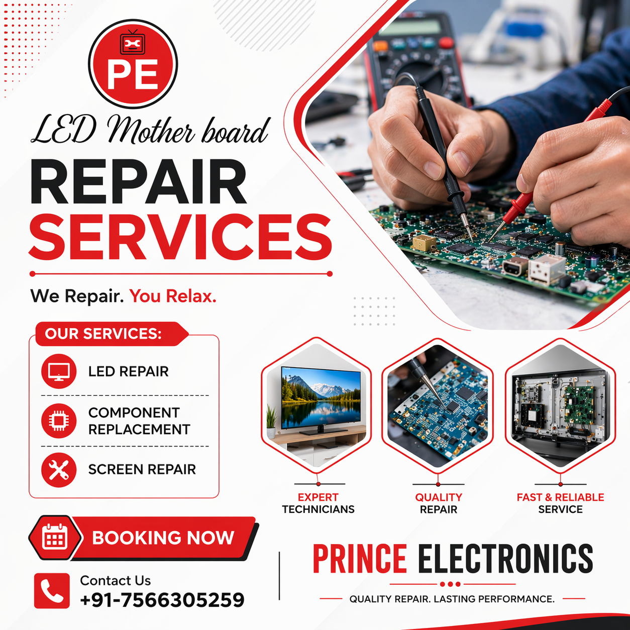 LED Motherboard Repair Services in Indore
