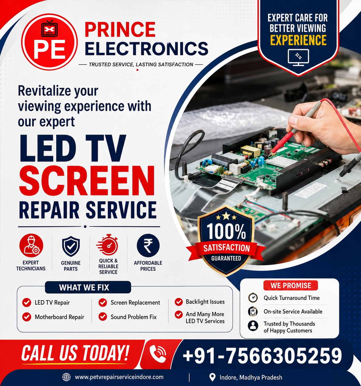 LED TV Screen Repair Service in Indore